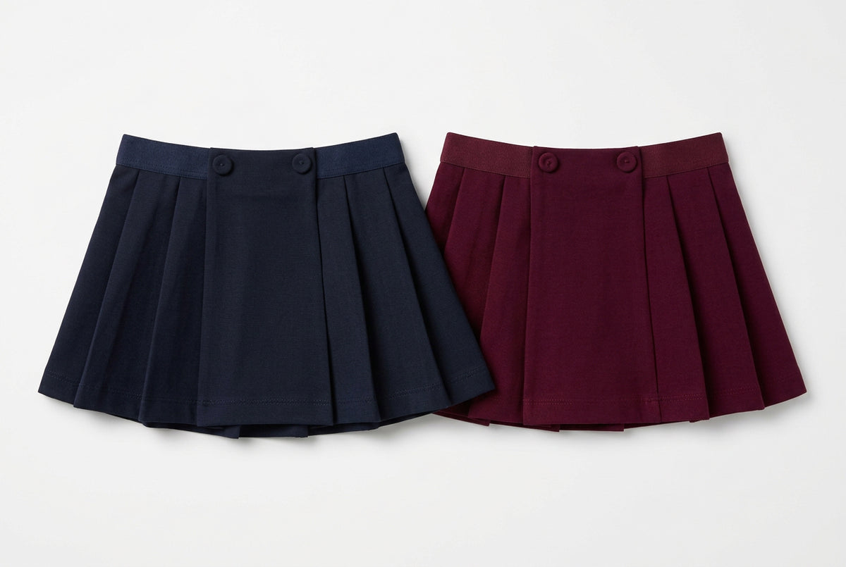 Bordeaux / marineblauw rok