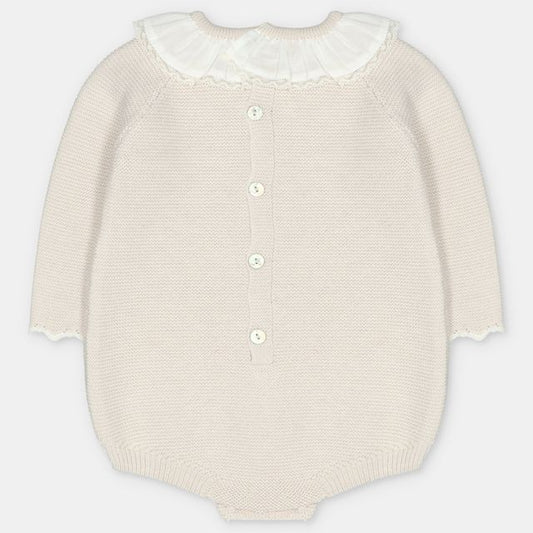 Shortie gebreid beige