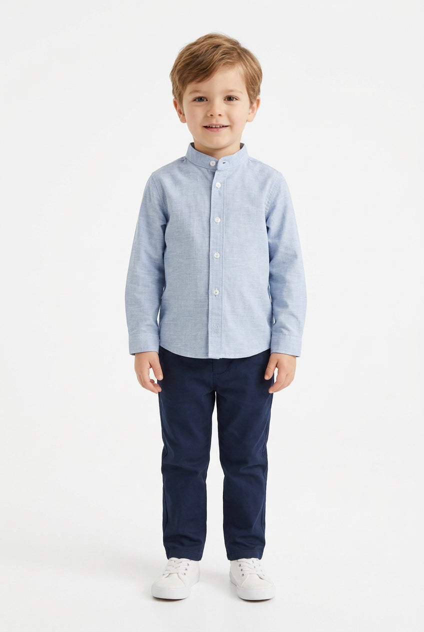 Dr. Kid - Overhemd blouse 100% katoen denim jeans