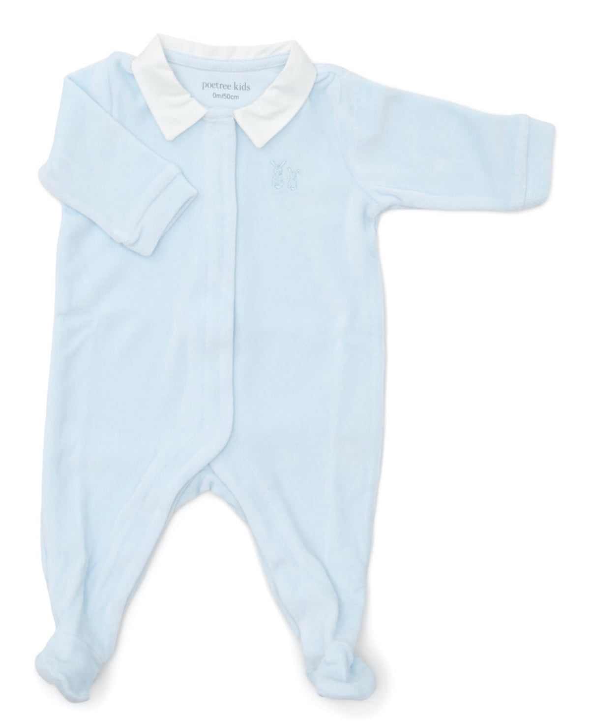 Poetree - boxpakje velours met ruffles lichtroze