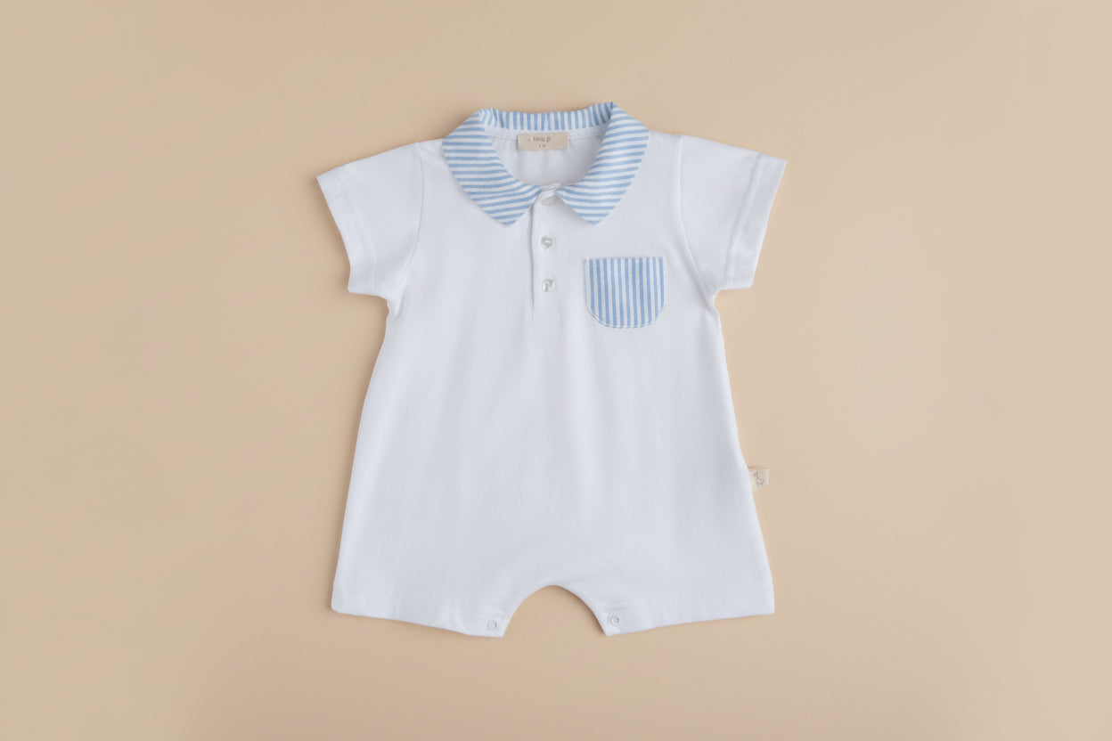 Shortie wit met blauw - Baby Gi
