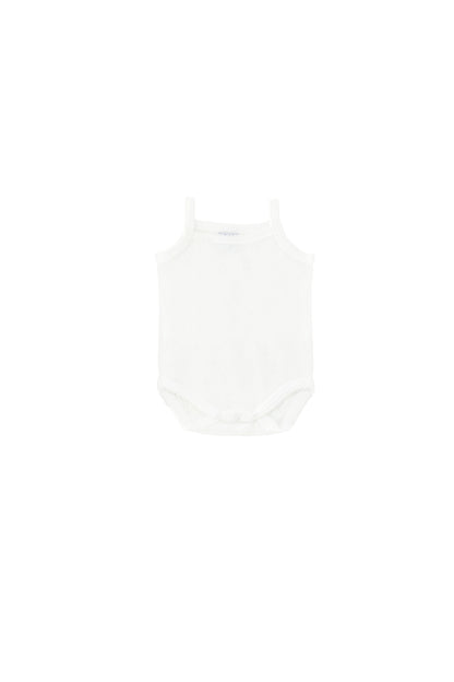 HEART POINTELLE SPAGHETTI STRAPS RUFFLE BUTT