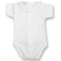 Romper met kanten kraag wit of roze - Babidu