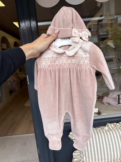 Boxpakje Baby Gi oudroze met muts