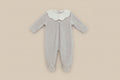 VELOUR BABYGROW W/ PIQUÉ baby gi