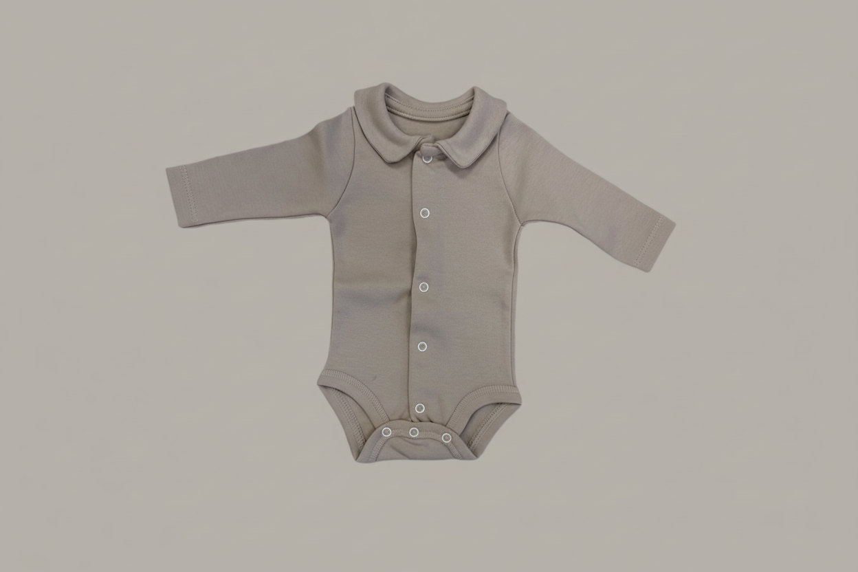 FRONT SNAP L/S BODYSUIT