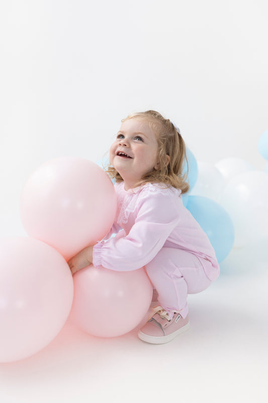 2 delige set roze