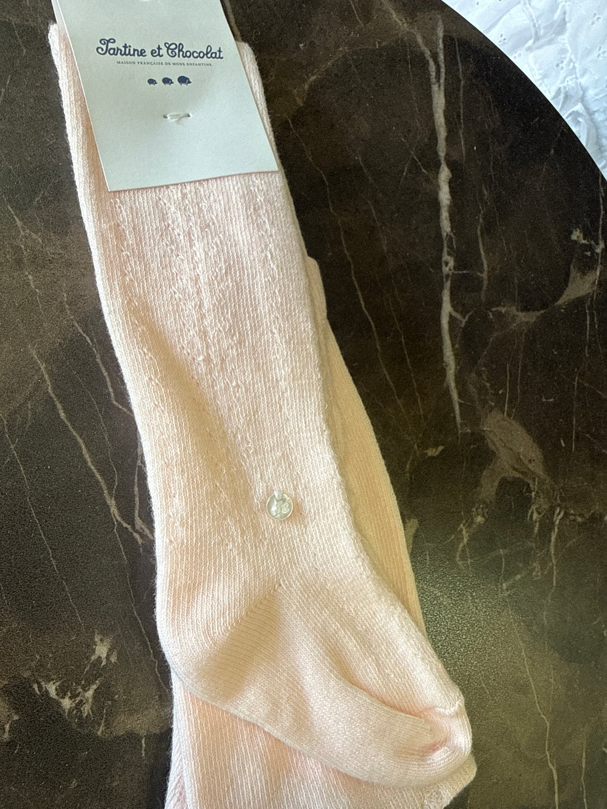 Tartine et chocolat - maillots wit roze en glitter