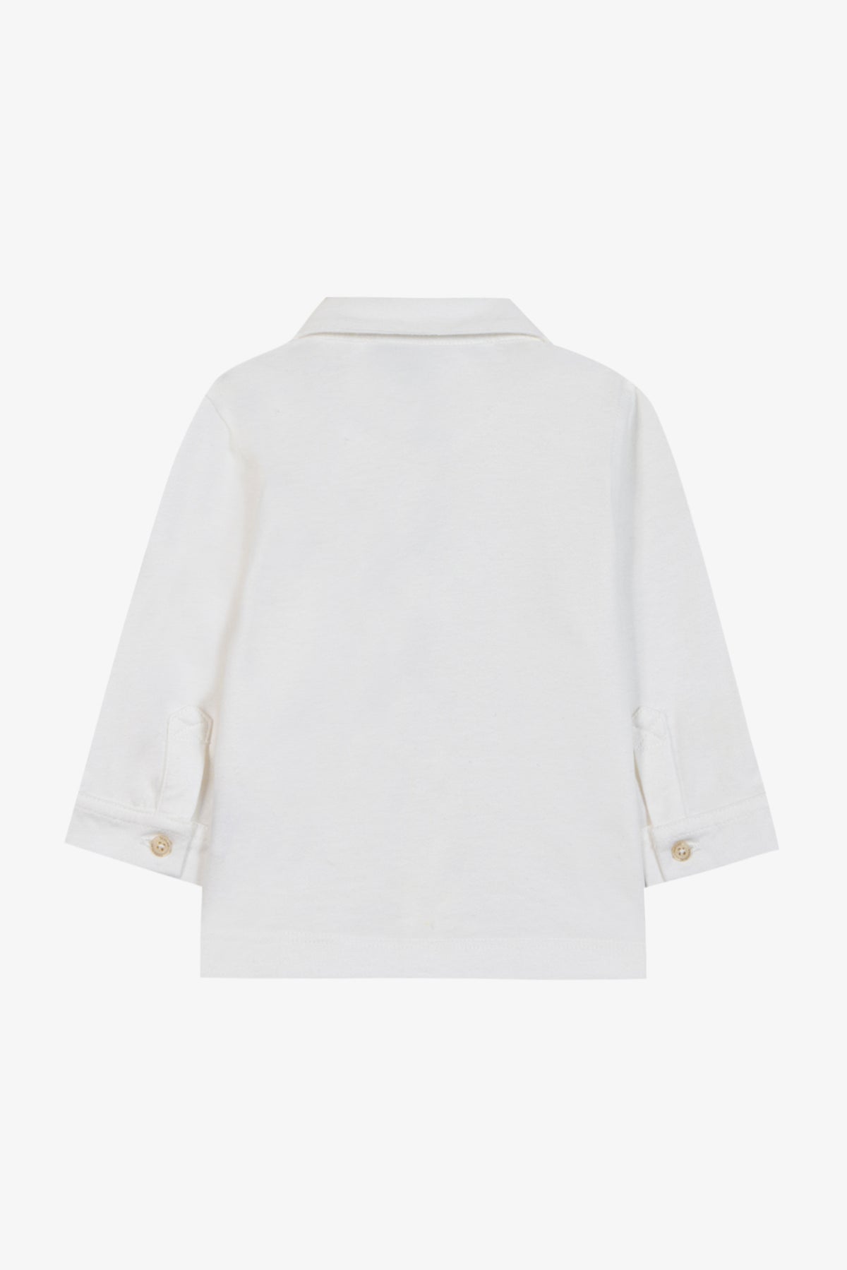 Tartine et chocolat - Overhemd blouse stretch Wit / Lichtblauw