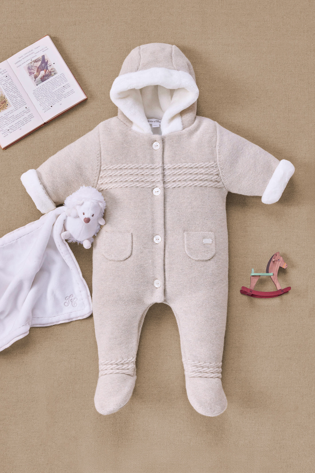 Tartine et chocolat - overall babypakje Beige