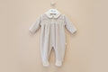 VELOUR SMOCKED BABYGROW baby gi
