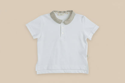 Set met linnen short zandkleur - Baby Gi