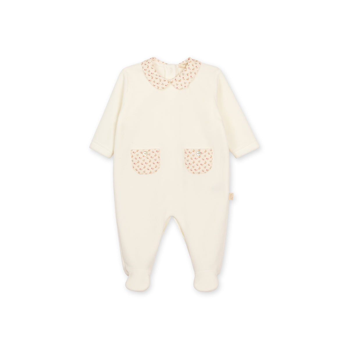 Baby Gi boxpakje - velours flower inclusief muts