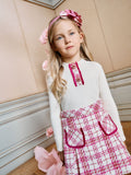 Patachou exclusive - Tweed set met handtas en diadeem