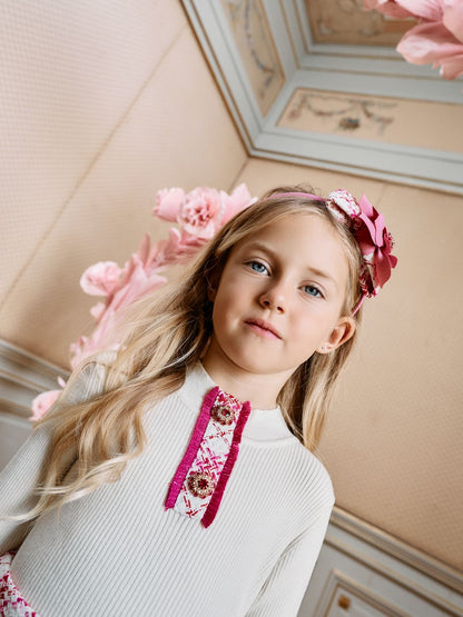 Patachou exclusive - Tweed set met handtas en diadeem