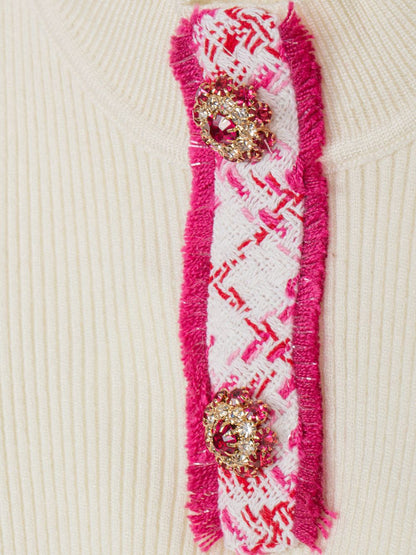 Patachou exclusive - Tweed set met handtas en diadeem