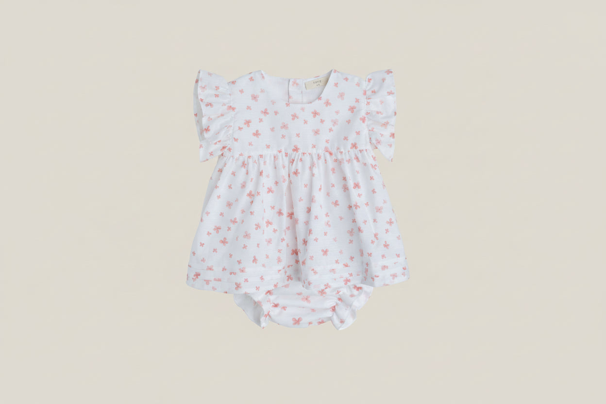 Jurkje met bloomer flower - Baby Gi