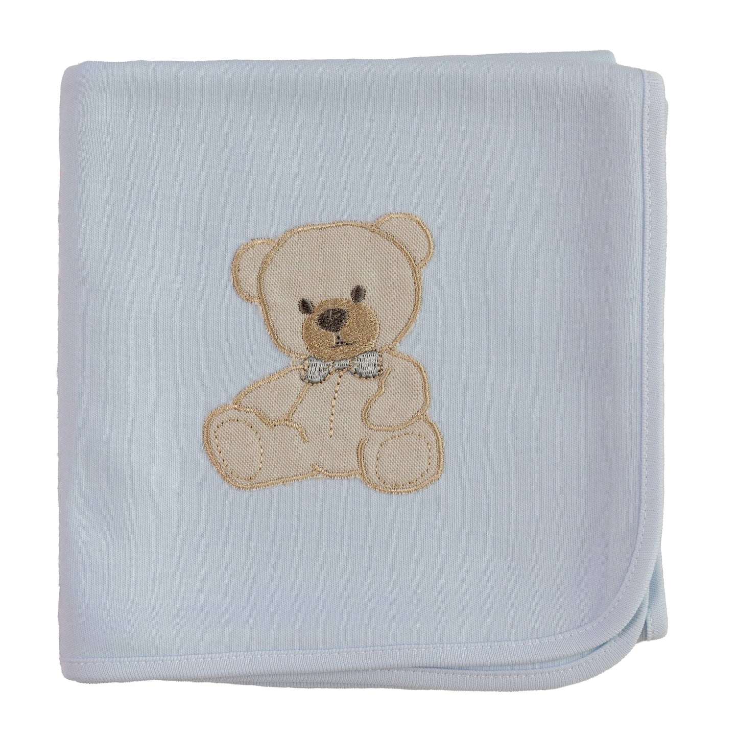 Dekentje beertje wit, blauw of roze - Baby Gi