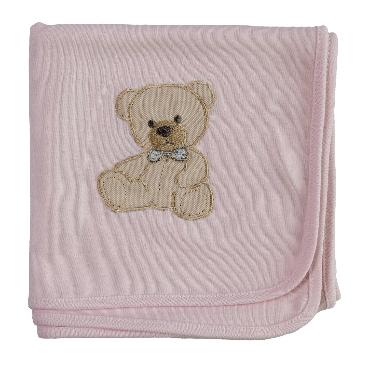 Dekentje beertje wit, blauw of roze - Baby Gi