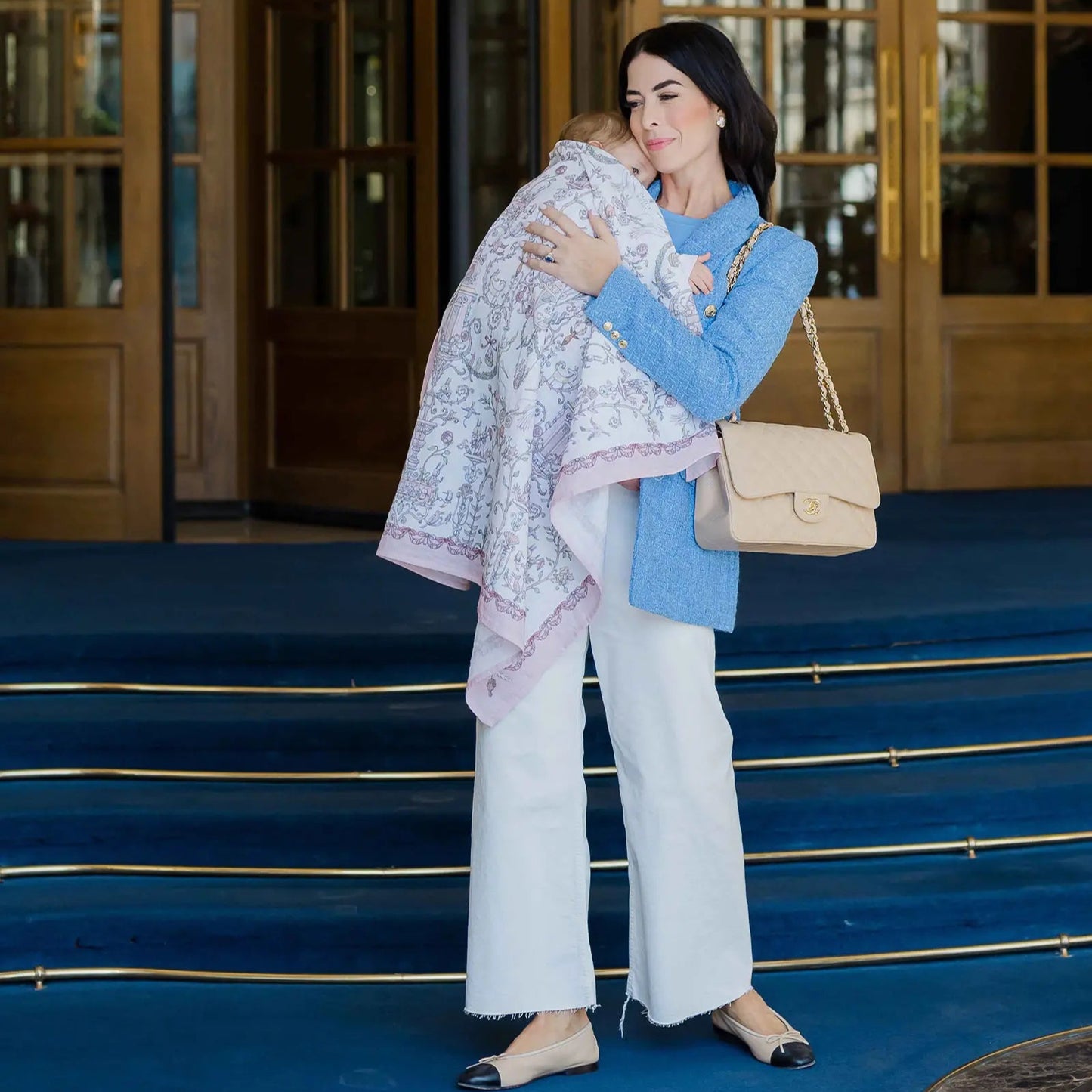 Carré - Toile de Jouy Pink – Atelier Choux & Caitlin Wilson