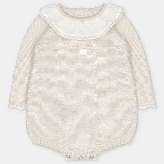 Shortie gebreid beige